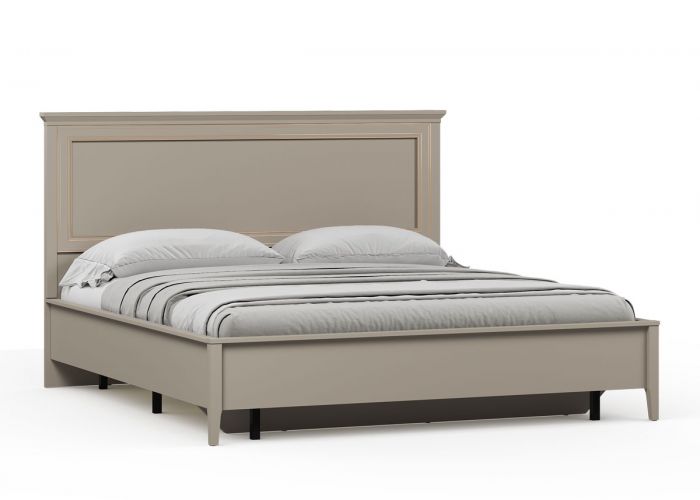 033Н.м. "Классик" кровать LOZ180х200 без основания с мягким элементом Глиняный серый
