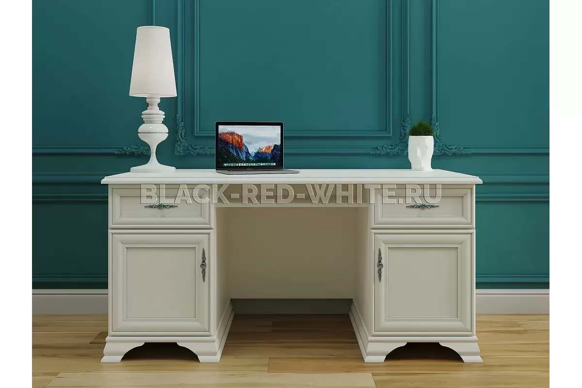 Стол письменный Кентаки BIU2D2S белый Стол письменный Кентаки BIU2D2S белый