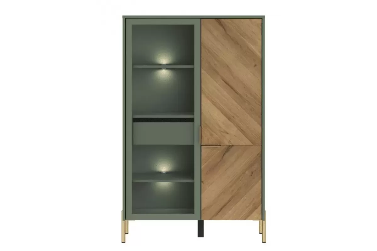Витрина Сиена REG1W1D/140 с подсветкой Витрина Сиена REG1W1D/140 с подсветкой