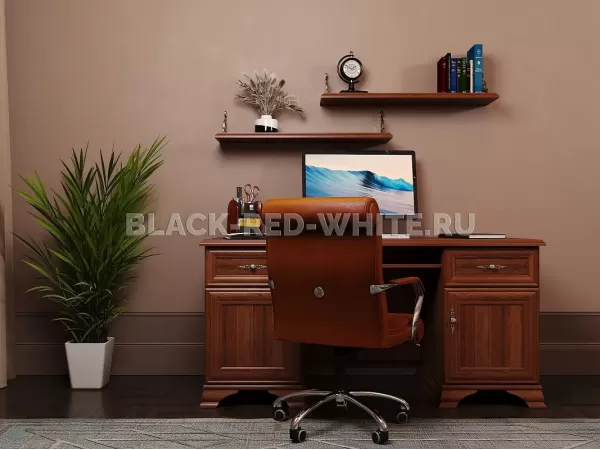 Стол письменный Кентаки BIU2D2S каштан