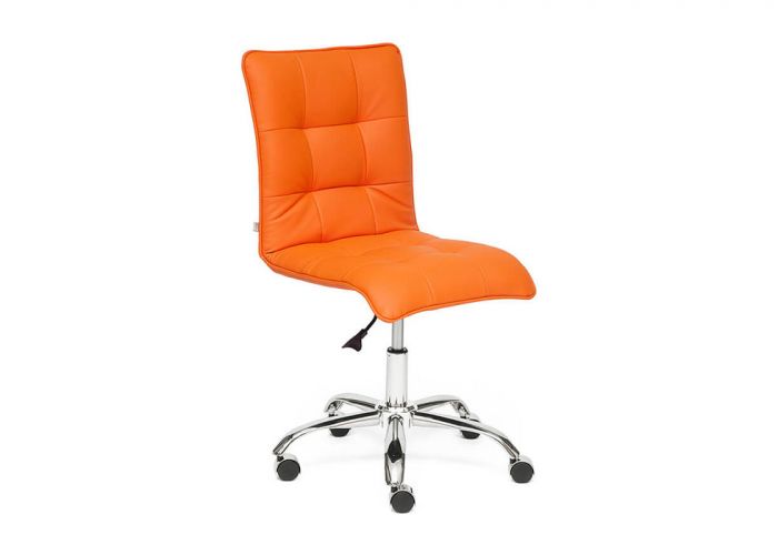 Офисное кресло Tetchair Zero, кож/зам, оранжевый