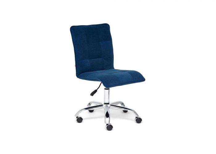 Офисное кресло Tetchair Zero, флок, синий