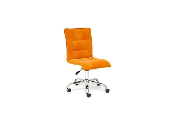 Офисное кресло Tetchair Zero, флок, оранжевый